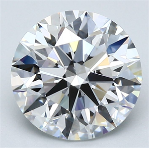 Picture of Natural Diamond 2.61 Carats, Round with Excellent Cut, E Color, VS1 Clarity and Certified by GIA