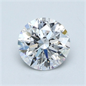 Natural Diamond 1.01 Carats, Round with Excellent Cut, D Color, SI2 Clarity and Certified by GIA