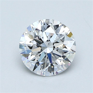 Picture of Natural Diamond 1.01 Carats, Round with Excellent Cut, D Color, SI2 Clarity and Certified by GIA