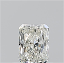 Natural Diamond 0.51 Carats, Radiant with  Cut, J Color, VVS1 Clarity and Certified by GIA