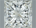 Natural Diamond 3.12 Carats, Princess with  Cut, J Color, VVS1 Clarity and Certified by IGI