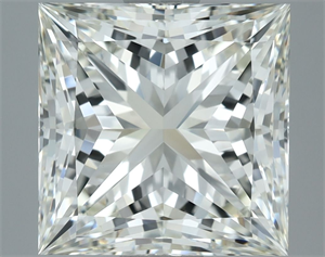 Picture of Natural Diamond 3.12 Carats, Princess with  Cut, J Color, VVS1 Clarity and Certified by IGI