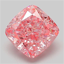 Picture of Lab Grown Diamond 2.09 Carats, CUSHION MODIFIED with  Cut, Fancy Vivid Pink Color, VVS2 Clarity and Certified by IGI