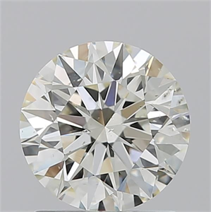 Picture of Natural Diamond 1.42 Carats, Round with Excellent Cut, J Color, SI1 Clarity and Certified by IGI