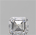Natural Diamond 0.70 Carats, Asscher with  Cut, D Color, VVS2 Clarity and Certified by GIA