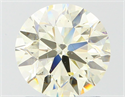 Natural Diamond 1.52 Carats, Round with Excellent Cut, K Color, SI1 Clarity and Certified by IGI