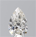 Natural Diamond 0.50 Carats, Pear with  Cut, I Color, VVS2 Clarity and Certified by GIA