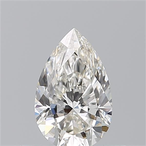 Picture of Natural Diamond 0.50 Carats, Pear with  Cut, I Color, VVS2 Clarity and Certified by GIA