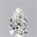 Natural Diamond 0.50 Carats, Pear with  Cut, I Color, VVS2 Clarity and Certified by GIA