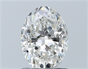 Natural Diamond 0.90 Carats, Oval with  Cut, H Color, VS1 Clarity and Certified by GIA