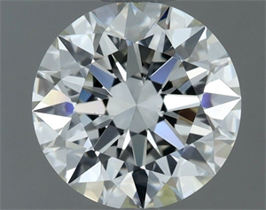 Picture of Natural Diamond 1.05 Carats, Round with Excellent Cut, H Color, VVS2 Clarity and Certified by IGI