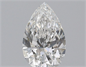 Natural Diamond 0.50 Carats, Pear with  Cut, F Color, VS1 Clarity and Certified by GIA
