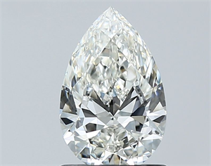 Picture of Natural Diamond 1.01 Carats, Pear with  Cut, G Color, IF Clarity and Certified by IGI