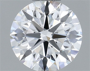 Picture of Natural Diamond 0.56 Carats, Round with Excellent Cut, F Color, VS2 Clarity and Certified by GIA