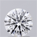 Lab Grown Diamond 1.07 Carats, Round with Ideal Cut, D Color, VVS2 Clarity and Certified by IGI