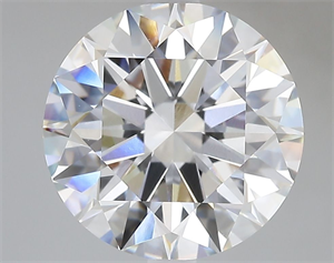 Picture of Lab Grown Diamond 5.07 Carats, Round with Ideal Cut, E Color, VVS2 Clarity and Certified by IGI