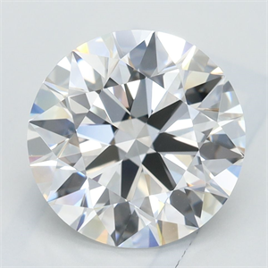 Picture of Lab Grown Diamond 3.02 Carats, Round with Ideal Cut, D Color, VVS1 Clarity and Certified by IGI