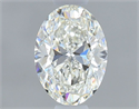 Natural Diamond 0.60 Carats, Oval with  Cut, I Color, VVS1 Clarity and Certified by GIA