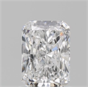 Natural Diamond 1.08 Carats, Radiant with  Cut, D Color, SI1 Clarity and Certified by GIA