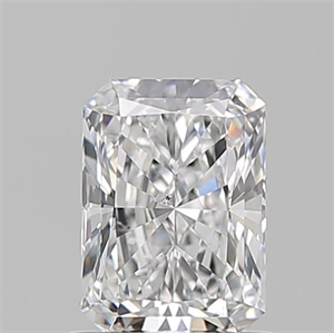 Picture of Natural Diamond 1.08 Carats, Radiant with  Cut, D Color, SI1 Clarity and Certified by GIA