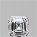 Natural Diamond 0.90 Carats, Asscher with  Cut, E Color, VVS2 Clarity and Certified by GIA