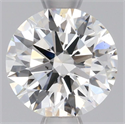 Natural Diamond 0.77 Carats, Round with Excellent Cut, H Color, SI1 Clarity and Certified by GIA