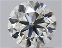 Natural Diamond 0.70 Carats, Round with Very Good Cut, J Color, VVS1 Clarity and Certified by GIA