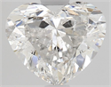 Natural Diamond 1.52 Carats, Heart with  Cut, E Color, SI2 Clarity and Certified by HRD