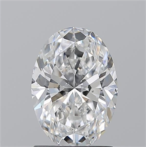 Picture of Natural Diamond 1.50 Carats, Oval with  Cut, E Color, SI1 Clarity and Certified by GIA