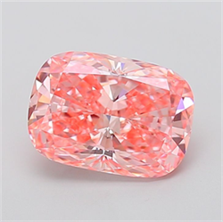 Picture of Lab Grown Diamond 3.57 Carats, CUSHION MODIFIED with  Cut, Fancy Vivid Pink Color, VVS2 Clarity and Certified by IGI