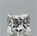 Natural Diamond 0.41 Carats, Princess with  Cut, F Color, IF Clarity and Certified by IGI