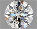 Natural Diamond 0.90 Carats, Round with Excellent Cut, G Color, IF Clarity and Certified by GIA