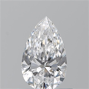 Picture of Natural Diamond 0.70 Carats, Pear with  Cut, D Color, SI1 Clarity and Certified by GIA