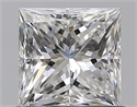 Natural Diamond 0.70 Carats, Princess with  Cut, E Color, VS1 Clarity and Certified by GIA
