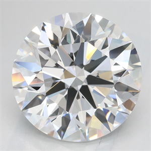 Picture of Lab Grown Diamond 3.54 Carats, Round with Excellent Cut, D Color, VVS1 Clarity and Certified by GIA