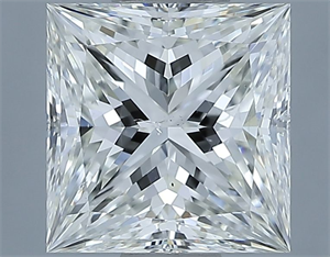 Picture of Natural Diamond 2.51 Carats, Princess with  Cut, H Color, SI1 Clarity and Certified by IGI