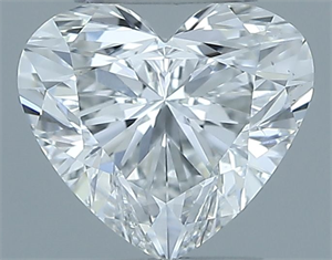 Picture of Natural Diamond 0.50 Carats, Heart with  Cut, E Color, SI2 Clarity and Certified by GIA
