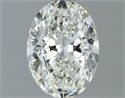 Natural Diamond 0.80 Carats, Oval with  Cut, I Color, VVS1 Clarity and Certified by IGI