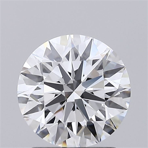 Picture of Lab Grown Diamond 1.51 Carats, Round with Ideal Cut, D Color, VVS2 Clarity and Certified by IGI