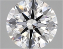Lab Grown Diamond 2.73 Carats, Round with Excellent Cut, E Color, VVS2 Clarity and Certified by GIA