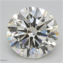 Del inventario de diamantes de laboratorio, 2.57 quilates, Redondo , Color J, claridad VVS2 y certificado IGI