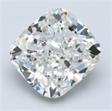 Natural Diamond 4.01 Carats, Cushion with  Cut, I Color, VS2 Clarity and Certified by GIA