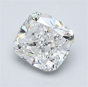 Foto Diamante Natural 1.31 quilates, Del cojín , Color F, claridad VVS2 y certificado GIA de