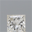 Natural Diamond 0.32 Carats, Princess with  Cut, I Color, VVS1 Clarity and Certified by IGI