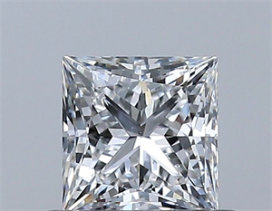 Foto Diamante Natural 0.52 quilates, Princesa , Color E, claridad VS1 y certificado GIA de
