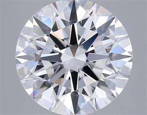 Picture of Lab Grown Diamond 2.73 Carats, Round with Excellent Cut, D Color, VVS2 Clarity and Certified by GIA