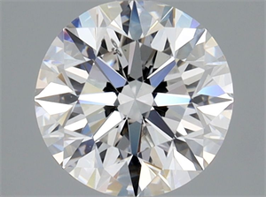 Picture of Natural Diamond 0.90 Carats, Round with Excellent Cut, D Color, SI1 Clarity and Certified by GIA