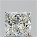 Natural Diamond 0.80 Carats, Princess with  Cut, H Color, VVS1 Clarity and Certified by IGI