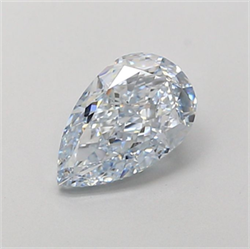 Picture of Lab Grown Diamond 1.23 Carats, Pear with  Cut, Fancy Blue Color, VVS1 Clarity and Certified by IGI