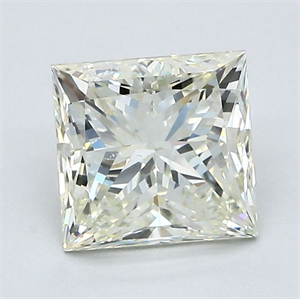 Picture of Natural Diamond 1.79 Carats, Princess with  Cut, M Color, SI1 Clarity and Certified by GIA